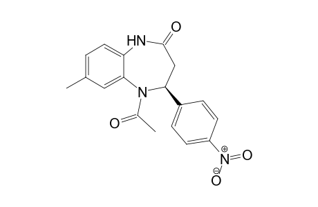 (4S)-5-Acetyl-7-methyl-4-(4-nitrophenyl)-4,5-dihydro-1H-[1,5]benzodiazepin-2(3H)-one