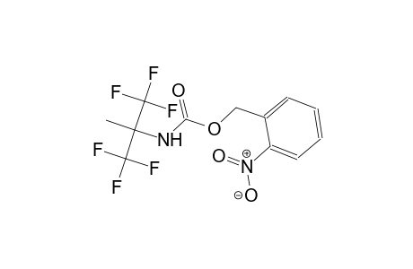 2-nitrobenzyl 2,2,2-trifluoro-1-methyl-1-(trifluoromethyl)ethylcarbamate