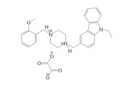 1-[(9-ethyl-9H-carbazol-3-yl)methyl]-4-(2-methoxybenzyl)piperazinediium oxalate