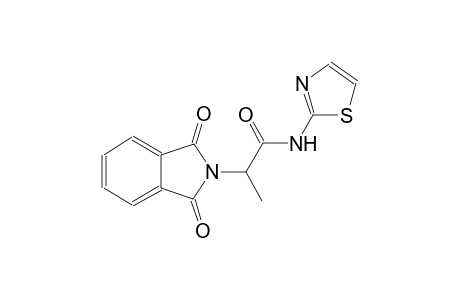 2-(1,3-dioxo-1,3-dihydro-2H-isoindol-2-yl)-N-(1,3-thiazol-2-yl)propanamide