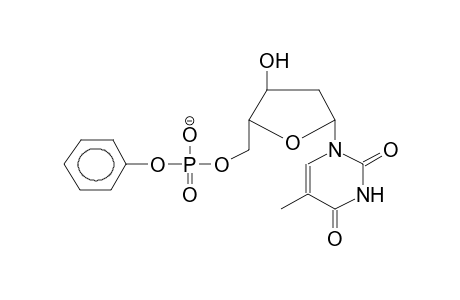2-ACETYLTHYMIDINE-5'-(O-PHENYL)PHOSPHATE ANION
