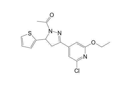 5-[2'-Chloro-6'-ethoxypyridin-4'-yl]-2-acetyl-3,4-dihydro-3-(2"-thienyl)pyrazoline
