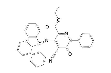 Ethyl-5-cyano-4-(triphenylphosphoranylideneamino)-6-oxo-1-phenyl-1,6-dihydropyridazine-3-carboxylate