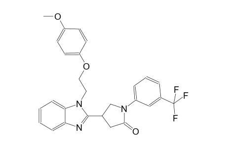 2-Pyrrolidinone, 4-[1-[2-(4-methoxyphenoxy)ethyl]-1H-1,3-benzimidazol-2-yl]-1-[3-(trifluoromethyl)phenyl]-
