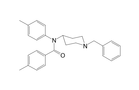 4-Methyl-N-(4-methylphenyl)-N-(1-phenylmethylpiperidin-4-yl)-benzamide
