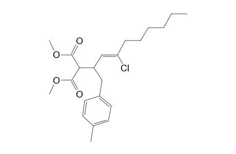 1,3-Dimethyl 2-[4-chloro-1-(4-methylphenyl)dec-3-en-2-yl]propanedioate