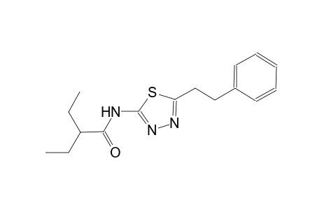 2-ethyl-N-[5-(2-phenylethyl)-1,3,4-thiadiazol-2-yl]butanamide