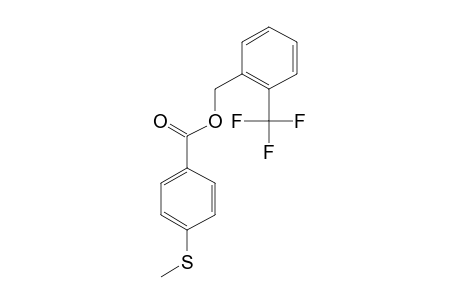 4-(Methylthio)benzoic acid, 2-(trifluoromethyl)benzyl ester