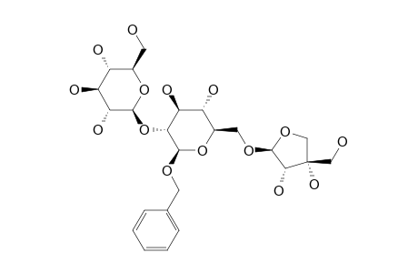BENZYL-(BETA-D-GLUCOPYRANOSYL-(1->2)-[BETA-D-APIOFURANOSYL-(1->6)]-BETA-D-GLUCO-PYRANOSIDE