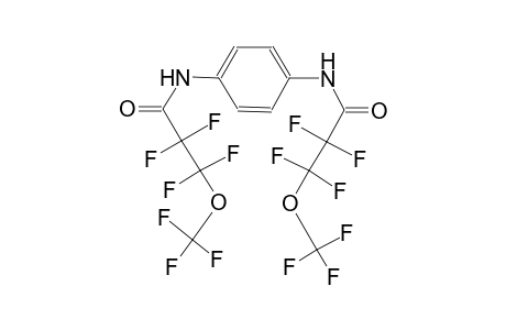 2,2,3,3-Tetrafluoro-N-(4-([2,2,3,3-tetrafluoro-3-(trifluoromethoxy)propanoyl]amino)phenyl)-3-(trifluoromethoxy)propanamide