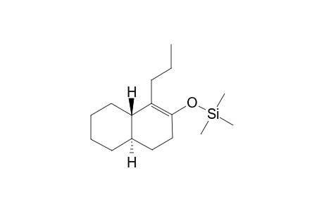 trans-3,4,4a,5,6,7,8,8a-Octahydro-1-propyl-2-[(trimethylsilyl)oxy]naphthalenone
