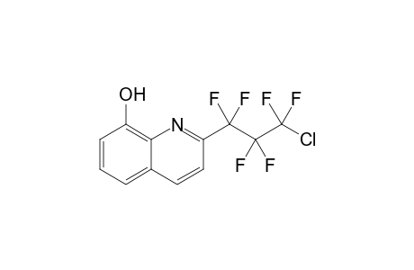 2-(1',1',2',2',3',3'-Hexafluoro-3'-chloropropyl)-8-hydroxyquinoline
