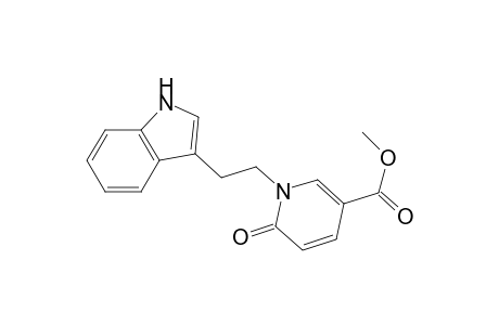3-Pyridinecarboxylic acid, 1,6-dihydro-1-[2-(1H-indol-3-yl)ethyl]-6-oxo-, methyl ester
