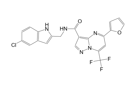 N-[(5-chloro-1H-indol-2-yl)methyl]-5-(2-furyl)-7-(trifluoromethyl)pyrazolo[1,5-a]pyrimidine-3-carboxamide