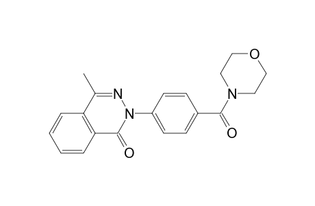 1(2H)-Phthalazinone, 4-methyl-2-[4-(4-morpholinylcarbonyl)phenyl]-