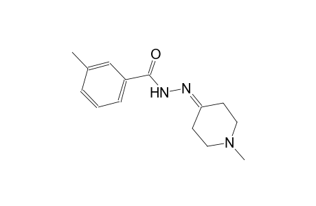 3-methyl-N'-(1-methyl-4-piperidinylidene)benzohydrazide