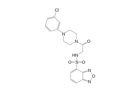 2,1,3-benzoxadiazole-4-sulfonamide, N-[2-[4-(3-chlorophenyl)-1-piperazinyl]-2-oxoethyl]-