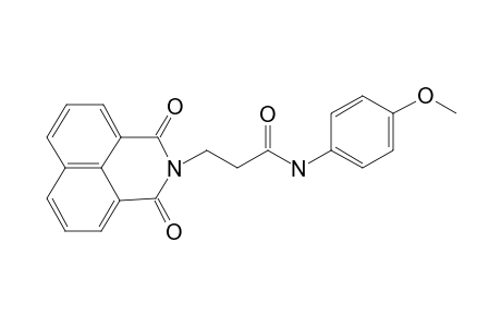 3-(1,3-Dioxo-1H,3H-benzo[de]isoquinolin-2-yl)-N-(4-methoxy-phenyl)-propionamide