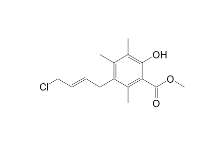 Methyl 5-[(E)-4-Chlorobut-2-enyl]-3,4,6-trimethylsalicylate