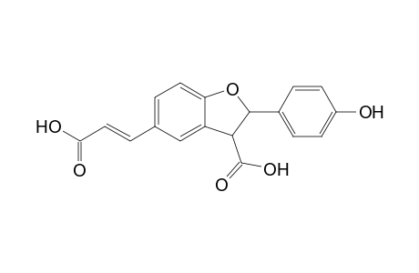 5-[(E)-2-carboxyethenyl]-2-(4-hydroxyphenyl)-2,3-dihydro-1-benzofuran-3-carboxylic acid