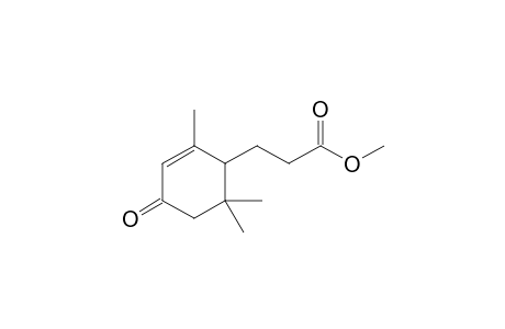 3-(2,6,6-trimethyl-4-oxo-1-cyclohex-2-enyl)propanoic acid methyl ester