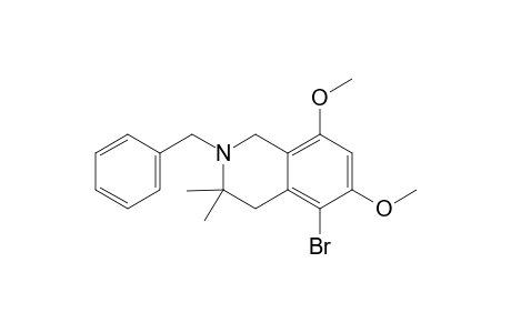 N-Benzyl-5-bromo-3,3-dimethyl 6,8-dimethoxy-1,2,3,4-tetrahydroisoquinoline