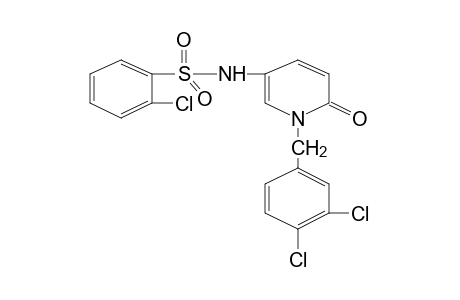 o-CHLORO-N-[1-(3,4-DICHLOROBENZYL)-1,6-DIHYDRO-6-OXO-3-PYRIDYL]BENZENESULFONAMIDE