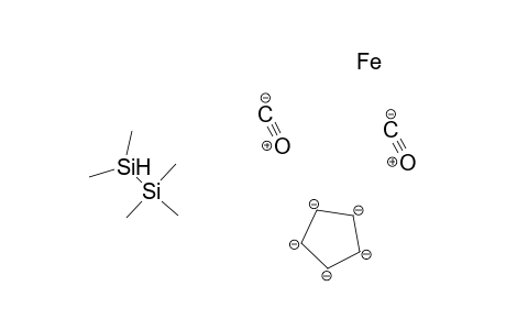 Iron, dicarbonyl(.eta.5-2,4-cyclopentadien-1-yl)(pentamethyldisilanyl)-