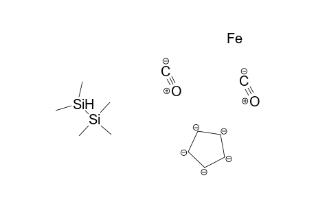 Iron, dicarbonyl(.eta.5-2,4-cyclopentadien-1-yl)(pentamethyldisilanyl)-