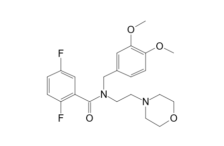 N-(3,4-Dimethoxybenzyl)-2,5-difluoro-N-(2-morpholinoethyl)benzamide