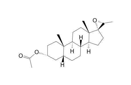17,20β-epoxy-5β-pregnan-3α-ol, acetate