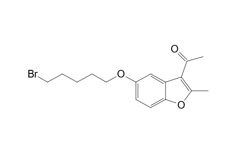 1-[5-(5-Bromopentyloxy)-2-methylbenzofuran-3-yl]ethanone