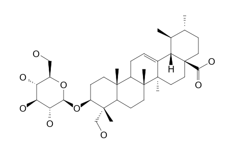 3-O-(BETA-D-GLUCOPYRANOSYL)-23-HYDROXY-URSOLIC-ACID