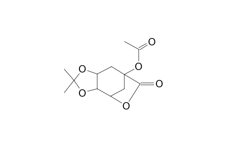 trans-1-Acetoxy-cis-3-hydroxy-trans-4,trans-5-isopropylidnedioxycyclohexanecarboxylic gamma-lactone