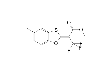 propanoic acid, 3,3,3-trifluoro-2-(5-methyl-1,3-benzoxathiol-2-ylidene)-, methyl ester, (2E)-