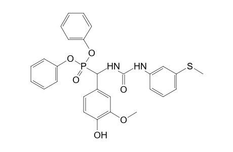 1-[m-(methylthio)phenyl]-3-(alpha-phosphonovanillyl)urea, diphenyl ester