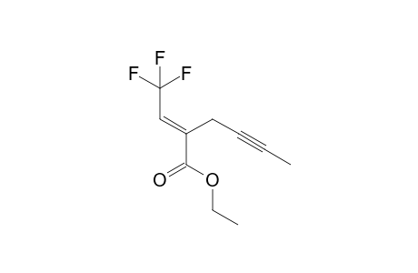 (E)-Ethyl 2-(2,2,2-trifluoroethylidene)hex-4-ynoate