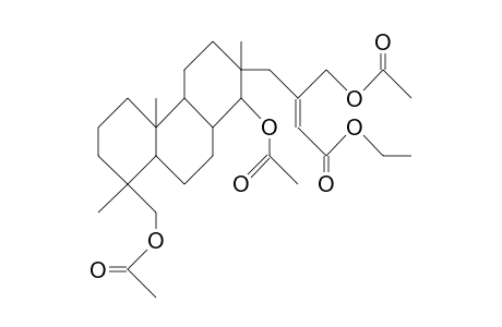 De-15-methyl-14,18-diacetoxy-15-(3-acetoxy-1-eth oxycarbonyl-2-cis-propenyl)-isopimarane