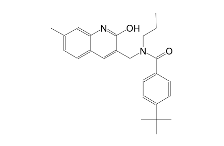 4-tert-butyl-N-[(2-hydroxy-7-methyl-3-quinolinyl)methyl]-N-propylbenzamide