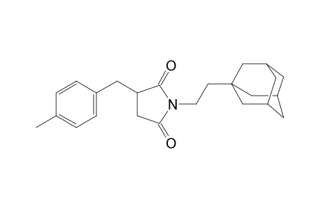 1-[2-(adamantan-1-yl)ethyl]-3-[(4-methylphenyl)methyl]pyrrolidine-2,5-dione
