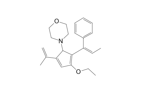 4-[3-ethoxy-2-[(E)-1-phenylprop-1-enyl]-5-prop-1-en-2-yl-cyclopenta-2,4-dien-1-yl]morpholine