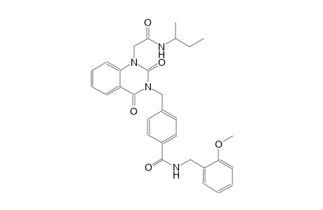 4-[(1-[2-(sec-butylamino)-2-oxoethyl]-2,4-dioxo-1,4-dihydro-3(2H)-quinazolinyl)methyl]-N-(2-methoxybenzyl)benzamide