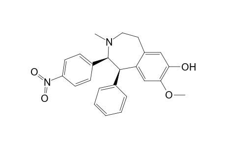 cis-7-Hydroxy-8-methoxy-3-methyl-2-(p-nitrophenyl)-1-phenyl-2,3,4,5-tetrahydro-1H-3-benzazepine