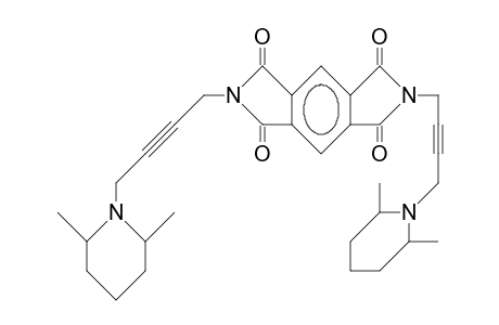 N,N'-Bis(4-[2',6'-dimethyl-1'-piperidinyl]-2-butynyl)-pyromellitic diimide