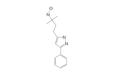 5-(3-HYDROXYLAMINO-3-METHYLBUTYL)-3-PHENYLPYRAZOLE