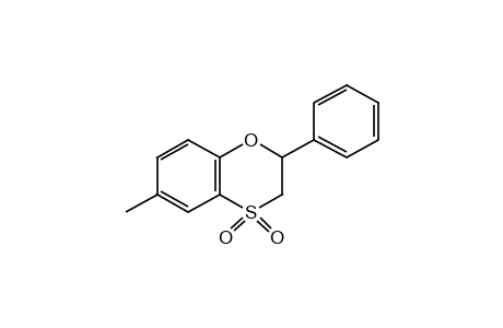 6-METHYL-2-PHENYL-1,4-BENZOXATHIAN, 4,4-DIOXIDE
