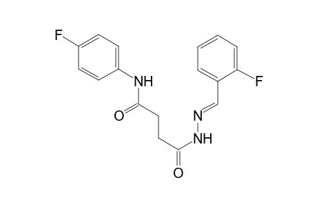 4-[(2E)-2-(2-Fluorobenzylidene)hydrazino]-N-(4-fluorophenyl)-4-oxobutanamide