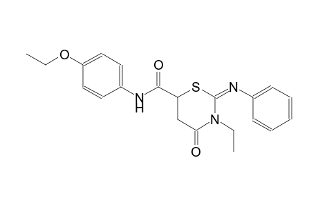 2H-1,3-thiazine-6-carboxamide, N-(4-ethoxyphenyl)-3-ethyltetrahydro-4-oxo-2-(phenylimino)-, (2E)-