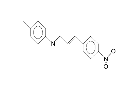 4-Methyl-N-(3-[4-nitro-phenyl]-2-propen-1-ylidene)-aniline