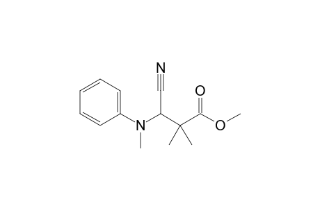 Methyl 3-cyano-2,2-dimethyl-3-(N-methylanilino)propanoate